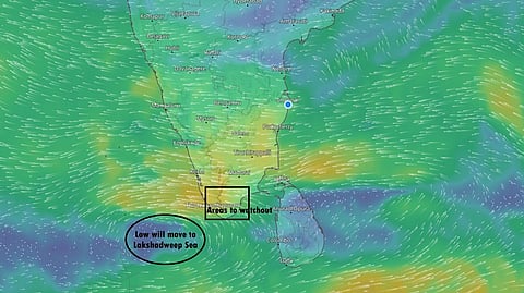 அரபிக்கடலை நோக்கி நகரும் புயல் சின்னம்! தென் தமிழகத்தில் மிக கனமழை பெய்யும்!