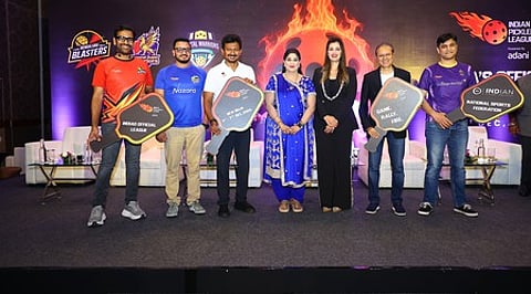 இந்திய பிக்கிள்பால் லீக் அணிகளை அறிமுகம் செய்த துணை முதல்வா் உதயநிதி ஸ்டாலின்.