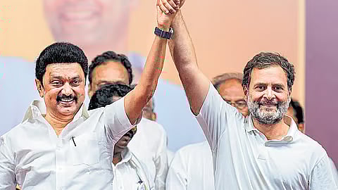 தமிழக முதல்வர் ஸ்டாலின் - ராகுல் காந்தி.