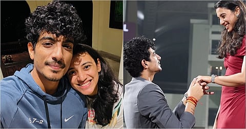 தன் காதலர் பலாஷ் முச்சலுடன் ஸ்மிருதி மந்தனா