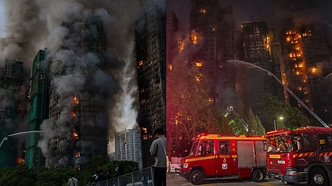 ஹாங்காங் அடுக்குமாடிக் குடியிருப்பில் பயங்கர தீ