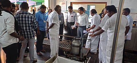 அமைச்சர் மணோ தங்கராஜ் ஆய்வு.