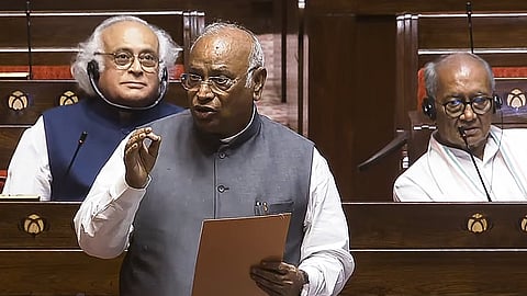 மாநிலங்களவை எதிர்க்கட்சித் தலைவர் மல்லிகார்ஜுன கார்கே