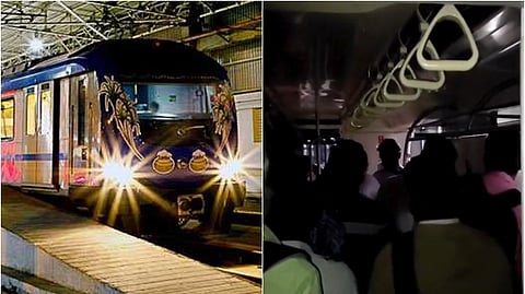 தொழில்நுட்ப கோளாறால் நடுவழியில் நின்ற மெட்ரோ ரயில்... பயணிகள் சிக்கித் தவிப்பு!