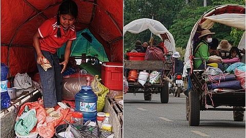 தாய்லாந்து மற்றும் கம்போடியா எல்லையில் லட்சக்கணக்கான மக்கள் வெளியேற்றப்பட்டுள்ளனர்..