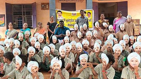 அக்கச்சிப்பட்டி பள்ளியில் பாரதியாா் பிறந்தநாள் விழா