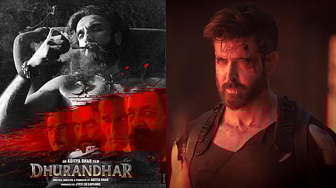 Dhurandhar Poster and Hrithik Roshan.