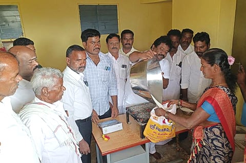 செங்கம் அருகே புதிய நியாயவிலைக் கடை திறப்பு