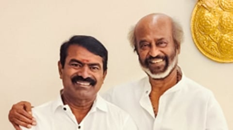 ரஜினியுடன் சீமான்.