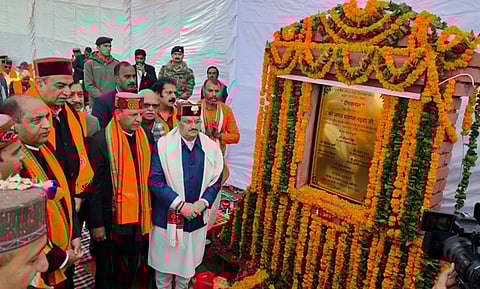 பாஜக புதிய அலுவலகம் திறப்பு விழாவில் பங்கேற்ற ஜெ.பி. நட்டா