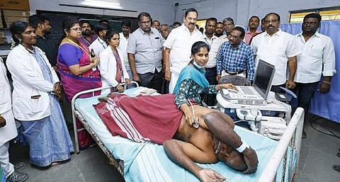 கலவையில் நலம் காக்கும் ஸ்டாலின் மருத்துவ முகாம்