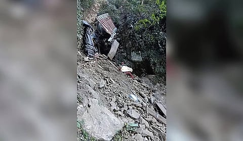 விபத்து நிகழ்ந்த இடம்.