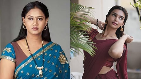 Actress Rani and her daughter Tharnika.