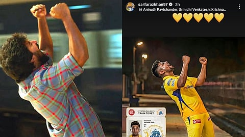 A scene from the Jersey movie, Sarfaraz Khan.