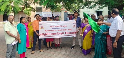 தூத்துக்குடியில் தமிழ் ஆட்சி மொழி சட்ட வார விழிப்புணா்வுப் பேரணி