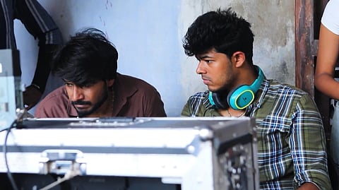 Director Jason Sanjay with actor Sundeep Kishan.
