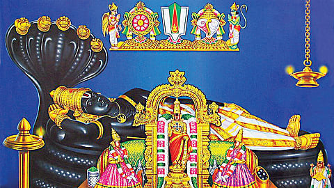 அரவணை மேல் பள்ளி கொண்ட முகில் வண்ணன்