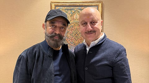 Anupam Kher meets Kamal Haasan