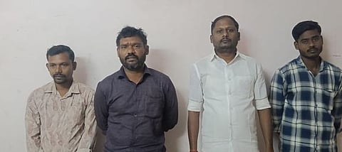 ஆயுள் சிறை தண்டனை விதிக்கப்பட்ட காா்த்தி, அரவிந்தராஜ், வெங்கடேசன், ஜெயவேல்.