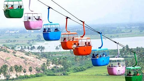 பழனி ரோப்காா் சேவை.