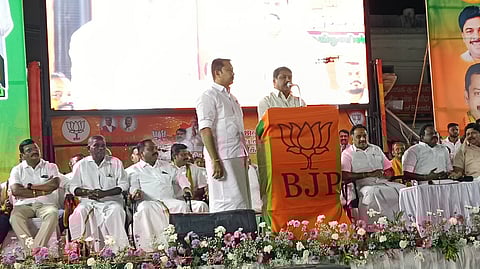 திமுகவின் கனவு பலிக்காது: நயினாா் நாகேந்திரன்