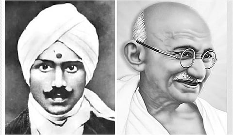 பாரதியார், காந்தி