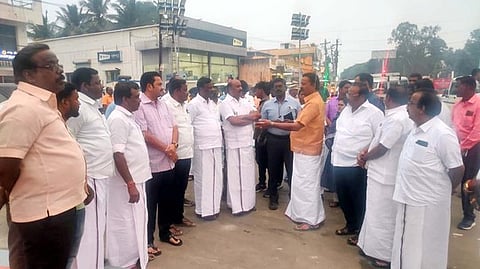 கருணாநிதி சிலை அமைப்பு: முதல்வரின் பாதுகாப்புப் பிரிவினா் ஆய்வு