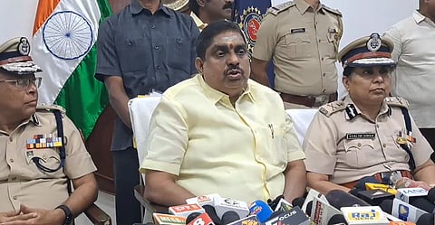 அமைச்சர் நமச்சிவாயம்.