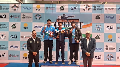 தேசிய துப்பாக்கி சுடுதல்: சூரஜ் சா்மாவுக்கு 2 தங்கம்