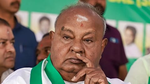 முன்னாள் பிரதமர் ஹெச்.டி. தேவெ கௌடா (கோப்புப் படம்)