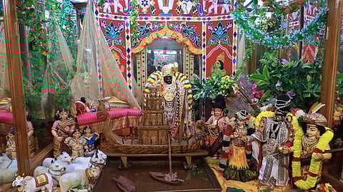 “ராமன், குகன் நட்பு அலங்காரத்தில் ஆண்டாள்”.!