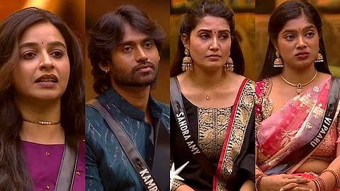 திவ்யா, கமருதீன், சான்ட்ரா, விஜே பார்வதி