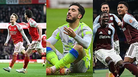 Arsenal, Manchester City, and Aston Villa players.