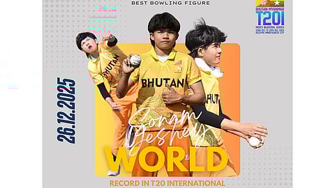 ஒரு ஆட்டத்தில் 8 விக்கெட்டுகள்: பூடான் பௌலா் புதிய உலக சாதனை