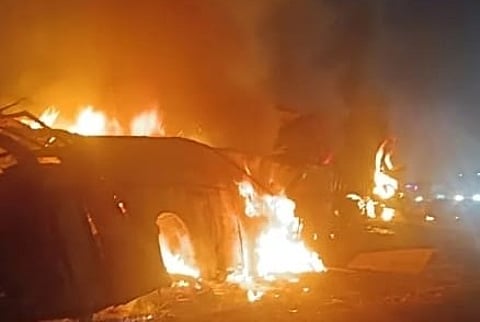 ஆந்திரம்: டாடாநகர் எக்ஸ்பிரஸ் ரயிலில் திடீர் தீ விபத்து; பயணி ஒருவர் பலி