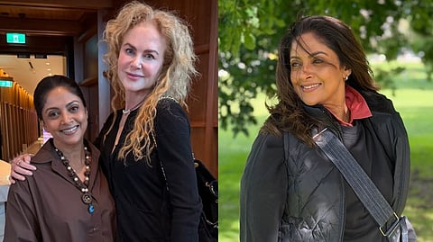 Nadiya with a Hollywood actress.