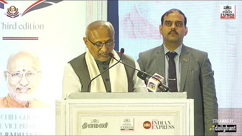 ராம்நாத் கோயங்கா சாகித்திய சம்மான் விருதுகள் வழங்கும் விழாவில் குடியரசு துணைத் தலைவர் சி.பி. ராதாகிருஷ்ணன் பேசியபோது...