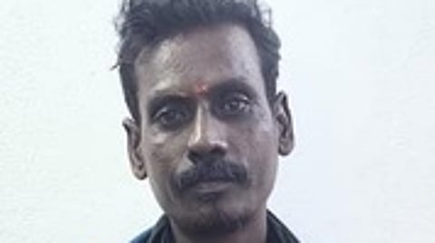 கைது செய்யப்பட்ட ஹரிகிருஷ்ணன்.