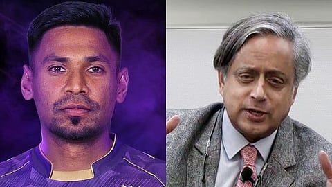 வங்கதேச வீரர் முஸ்தாஃபிசுர் ரஹ்மான் - காங்கிரஸ் எம்பி சசி தரூர்