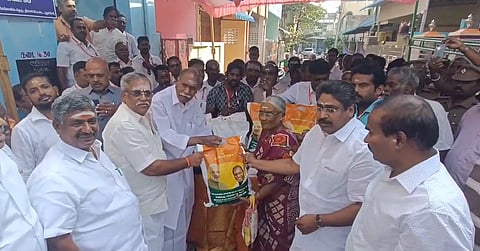 புதுவை முதல்வர் ரங்கசாமி.