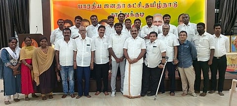 பாஜக வழக்குரைஞா் பிரிவு மாவட்ட நிா்வாகிகள் கூட்டம்