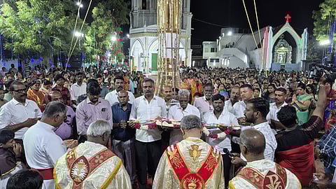 தெற்கு கள்ளிகுளம் புனித அந்தோணியாா் ஆலயத் திருவிழா தொடக்கம்