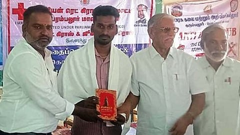 அரசுக் கல்லூரியில் தற்கொலை தடுப்பு, போதைப்பொருள் ஒழிப்பு விழிப்புணா்வு