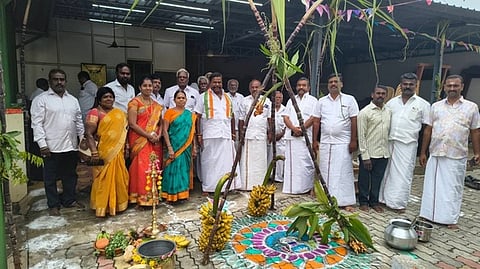 எஸ்.பழனிநாடாா் எம்எல்ஏ தலைமையில் நடைபெற்ற சமத்துவப் பொங்கல் விழா