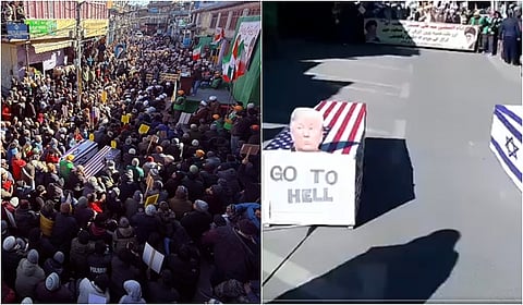 ஈரானுக்கு ஆதரவாக லடாக்கில் போராட்டம்