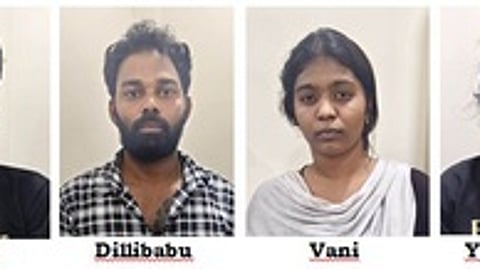 தொழிலதிபா் வீட்டில் ரூ.13 லட்சம் திருட்டு: 3 பெண்கள் உள்பட 6 போ் கைது