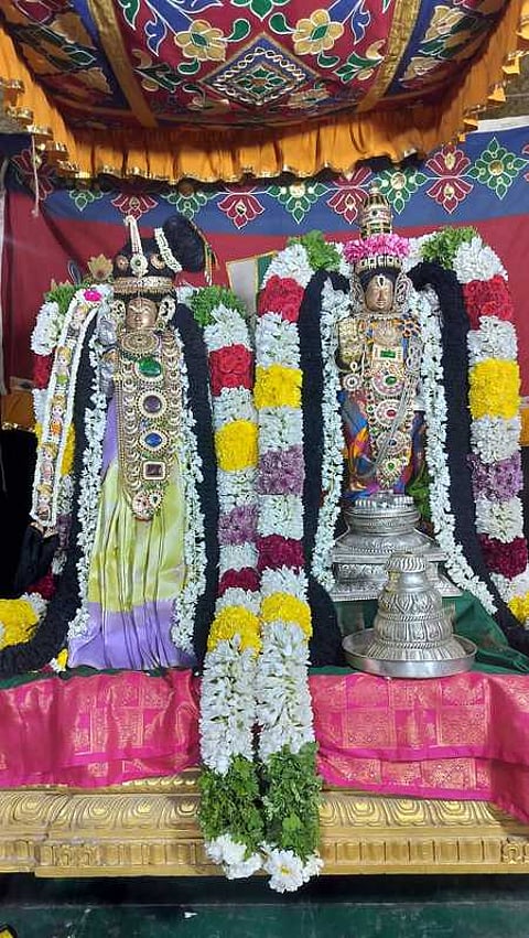 மீஞ்சூா் வரதராஜ பெருமாள் கோயிலில் ஆண்டாள் திருக்கல்யாண வைபவம்