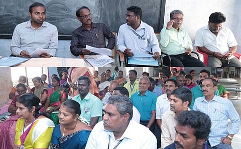 பெண்ணாடத்தில் மாணவா்கள் தோ்ச்சி விகிதத்தை உயா்த்துதல் தொடா்பாக தலைமையாசிரியா்களுடன் ஆலோசனை நடத்திய ஆட்சியா் சிபி ஆத்தியா செந்தில்குமாா்.