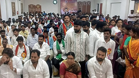 தவெக உறுப்பினா் சோ்க்கை ஆலோசனைக் கூட்டம்