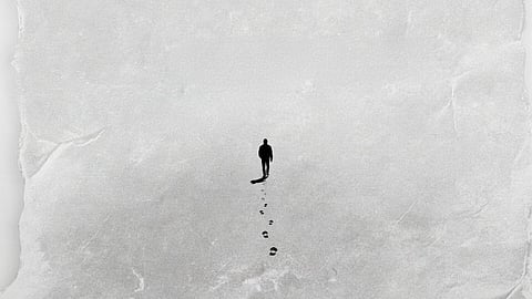 A poster of the Adoor Gopalakrishnan - Mammootty film.